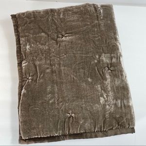 Opalhouse STANDARD Smoke Brown Velvet Pillow Sham